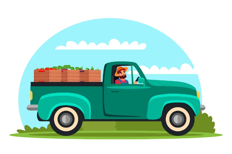 Envio granjero camioneta