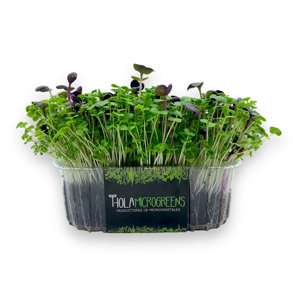 Micromezclum tarrina etiqueta con sombreado